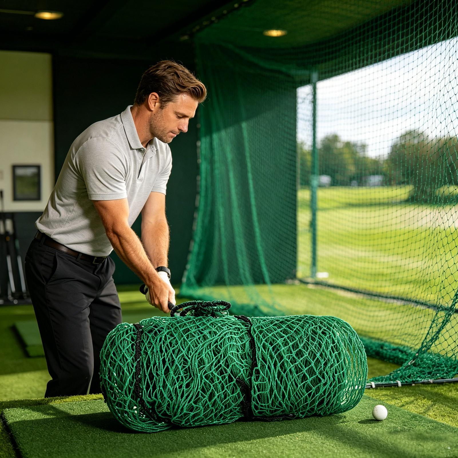 Golf Hitting Net Outdoor Train - Home Gym Practice ulasan dan harga