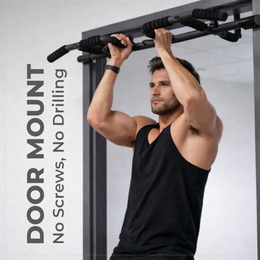 Doorway Pull Up Bar Set with S - Home Gym Weight ulasan dan harga