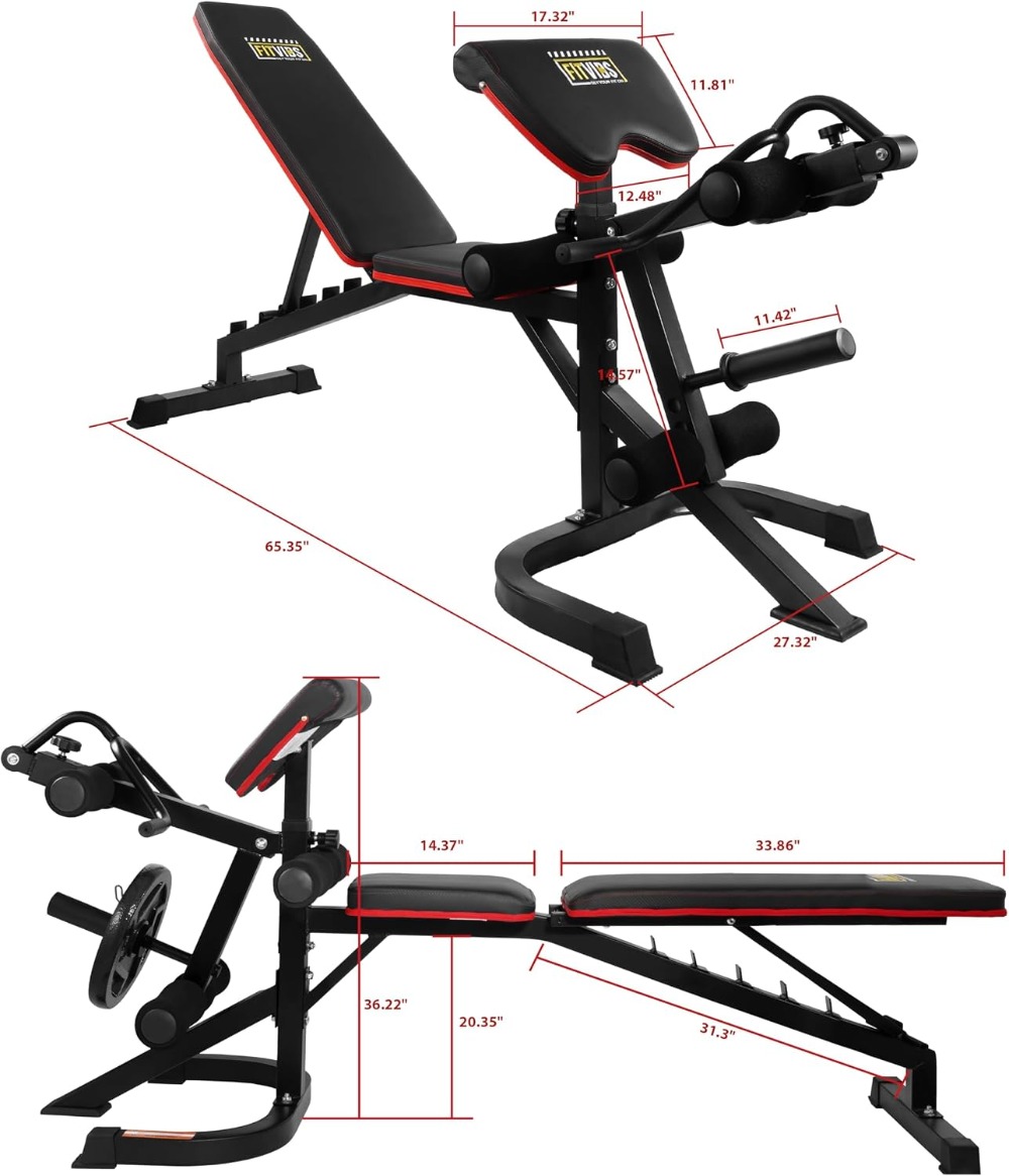 Adjustable Weight Bench for Ho - Home Gym Weight ulasan dan harga