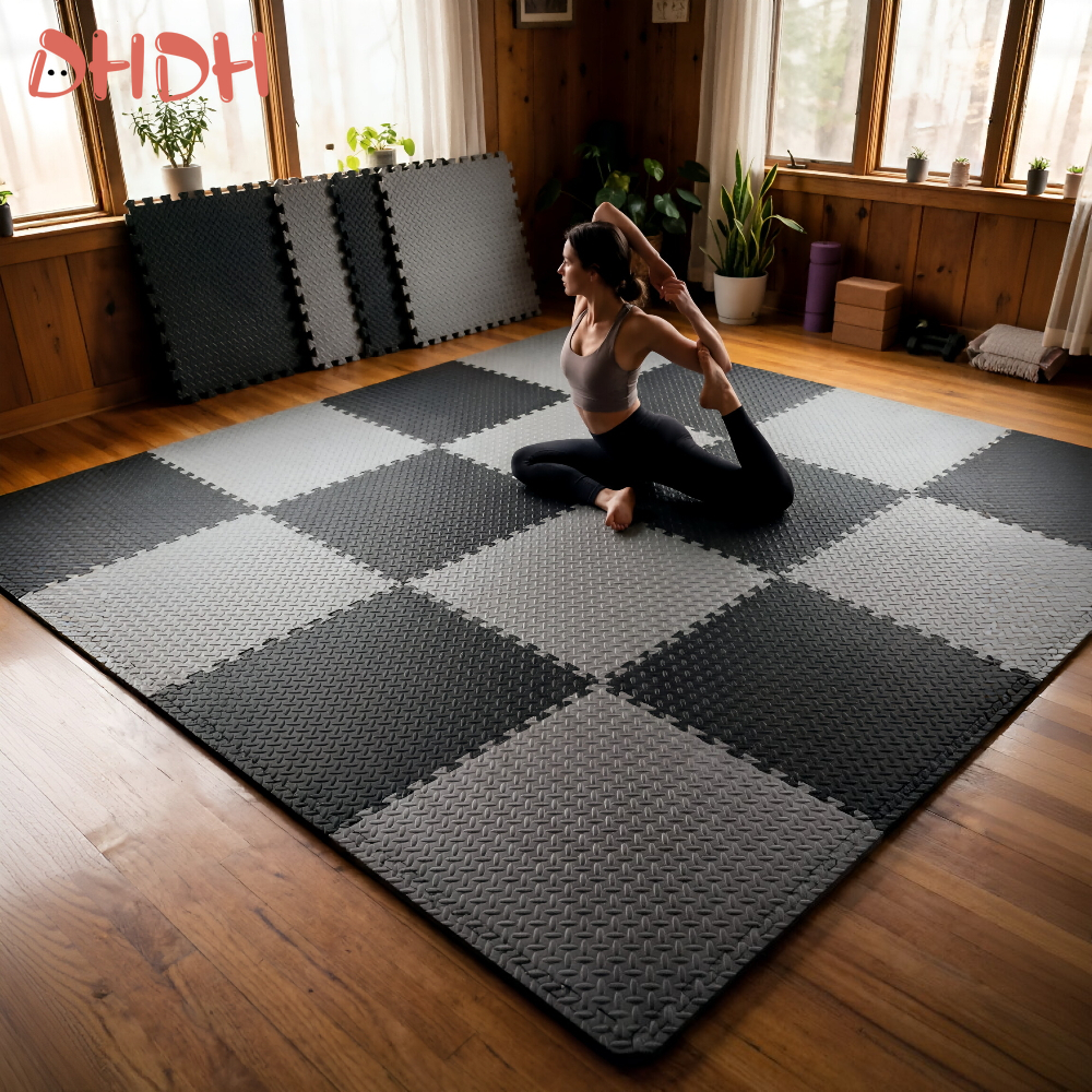 Gym Floor Mat for Home Workout - Home Gym Rubber Flooring ulasan dan harga