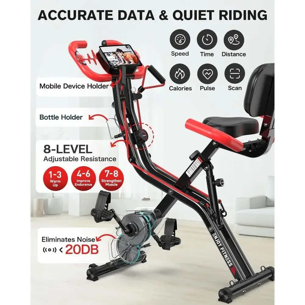 Upright Exercise Bike with Adj - Home Gym Bike ulasan dan harga