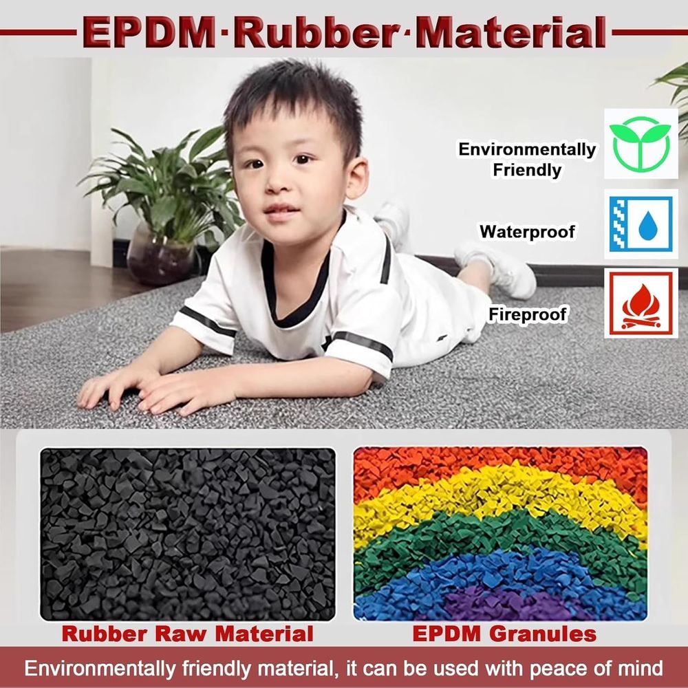 40x40 Inch Interlocking Floor  - Home Gym Rubber Flooring ulasan dan harga