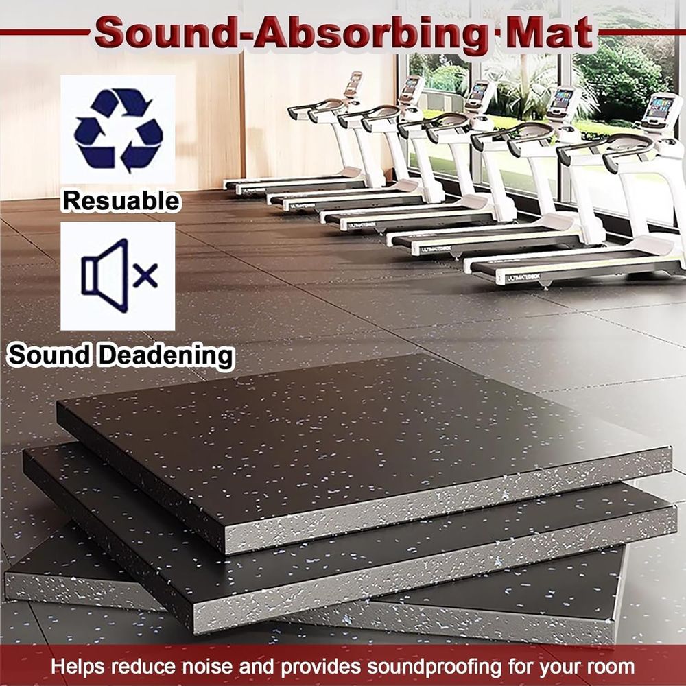 40x40 Inch Interlocking Floor  - Home Gym Rubber Flooring ulasan dan harga