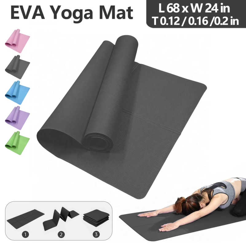 Foldable Yoga Mat Eco Friendly - Home Gym Rubber Flooring ulasan dan harga