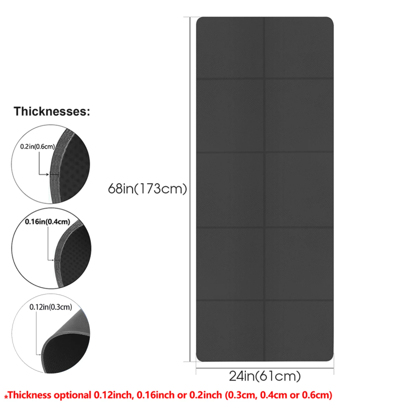 Foldable Yoga Mat Eco Friendly - Home Gym Rubber Flooring ulasan dan harga
