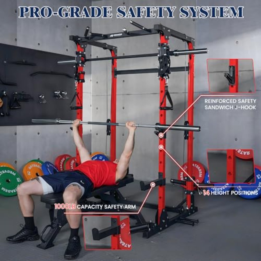 Home gym squat rack, steel, bl - Home Gym Rack With Cables ulasan dan harga