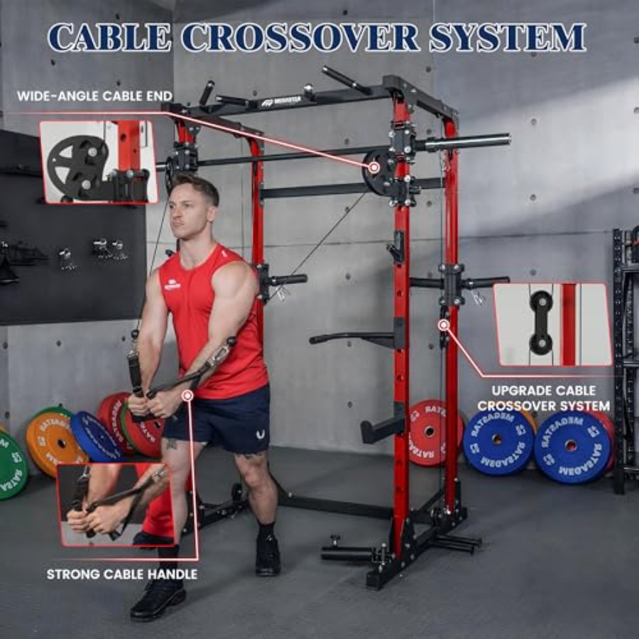 Home gym squat rack, steel, bl - Home Gym Rack With Cables ulasan dan harga