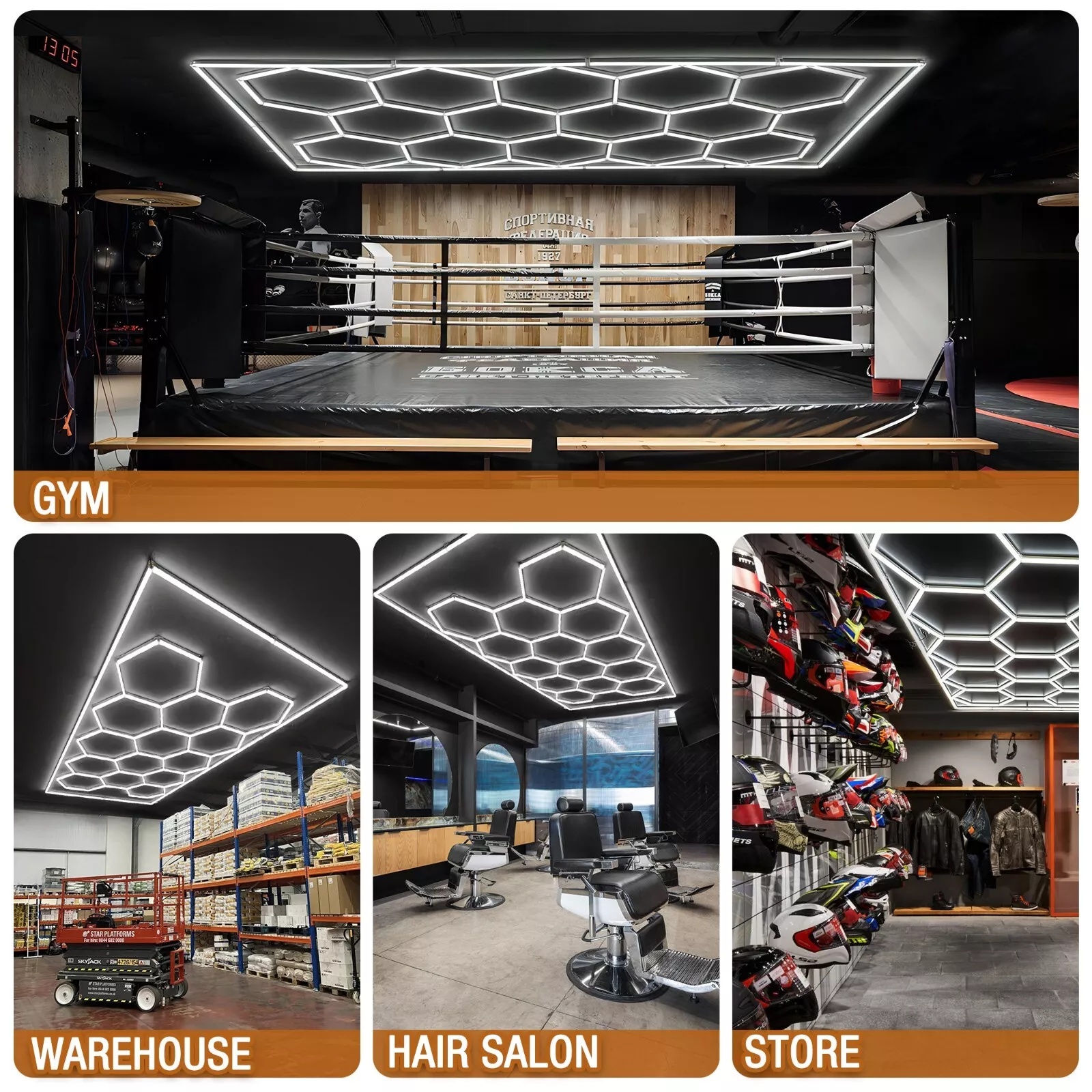 Hexagon LED Lights 6500K Dayli - Home Gym Studio ulasan dan harga