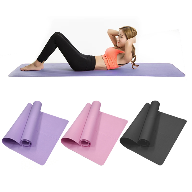 4MM Thick EVA Yoga Mats Anti-s - Home Gym Rubber Flooring ulasan dan harga
