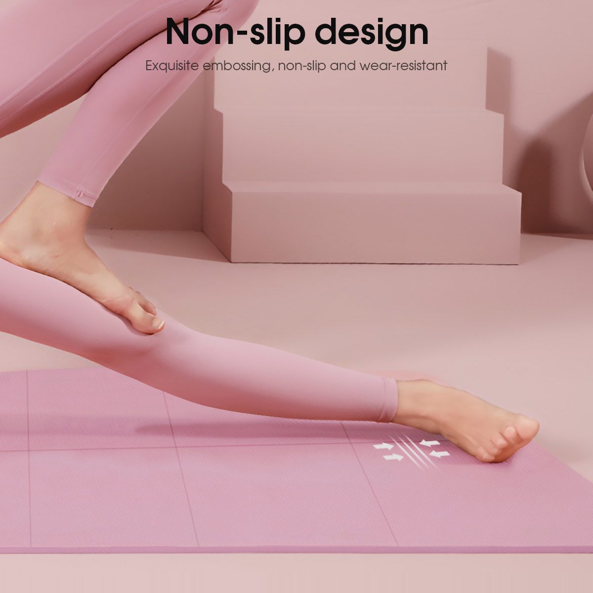 4MM Thick EVA Yoga Mats Anti-s - Home Gym Rubber Flooring ulasan dan harga