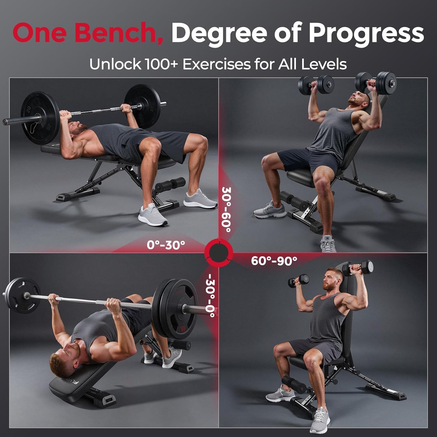 Adjustable Weight Bench 800LBS - Home Gym Training ulasan dan harga