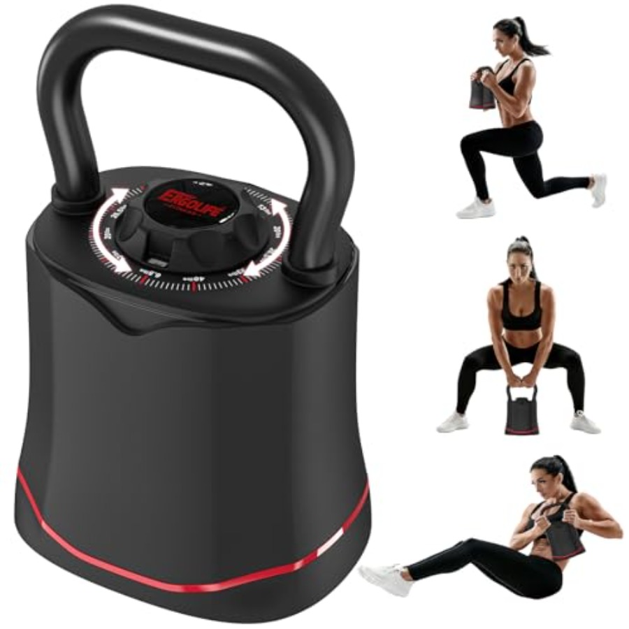 40LB Adjustable Kettlebell Set - Home Gym Kettlebells ulasan dan harga