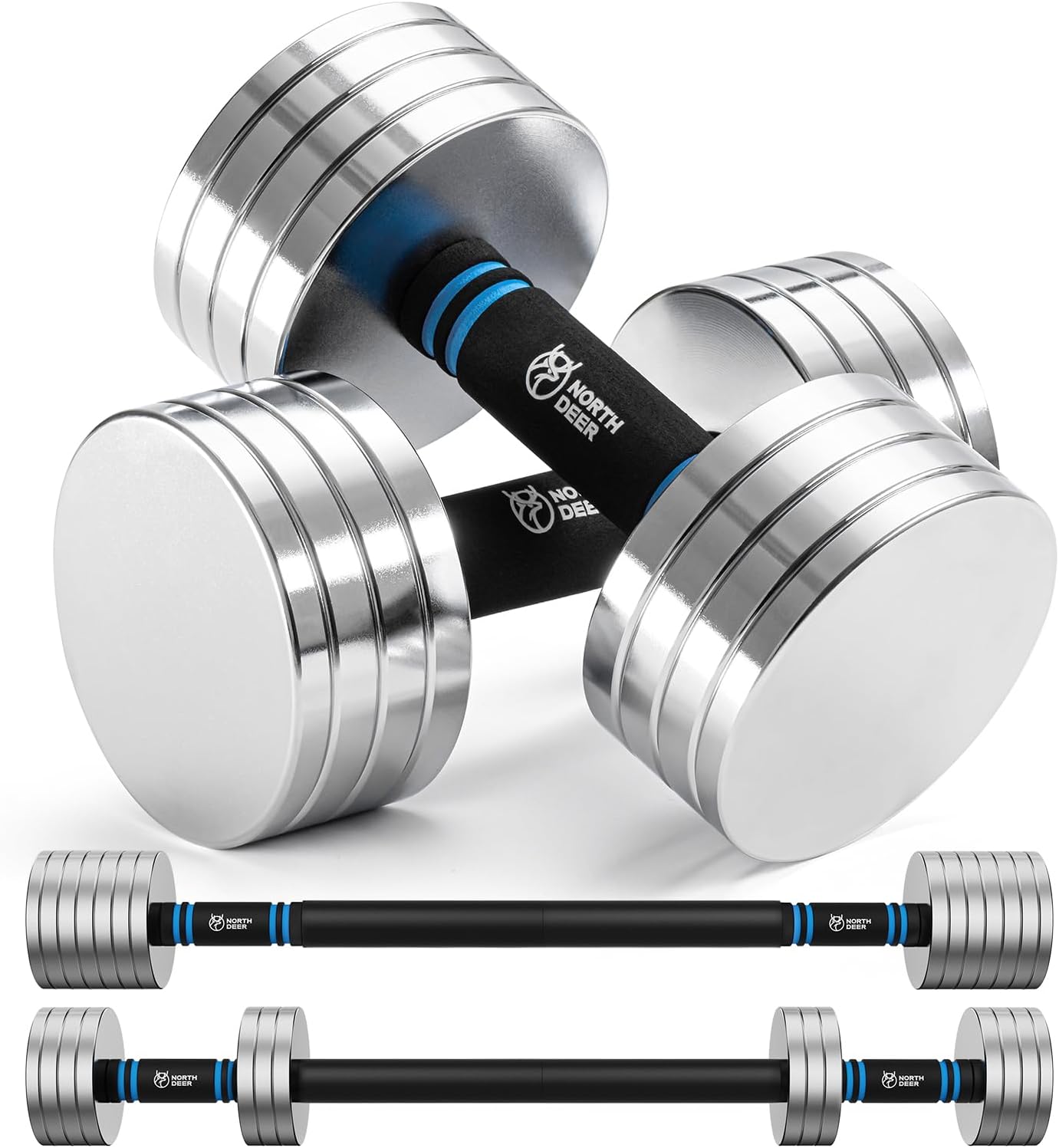 Upgraded Adjustable Steel Dumb - Home Gym Training ulasan dan harga