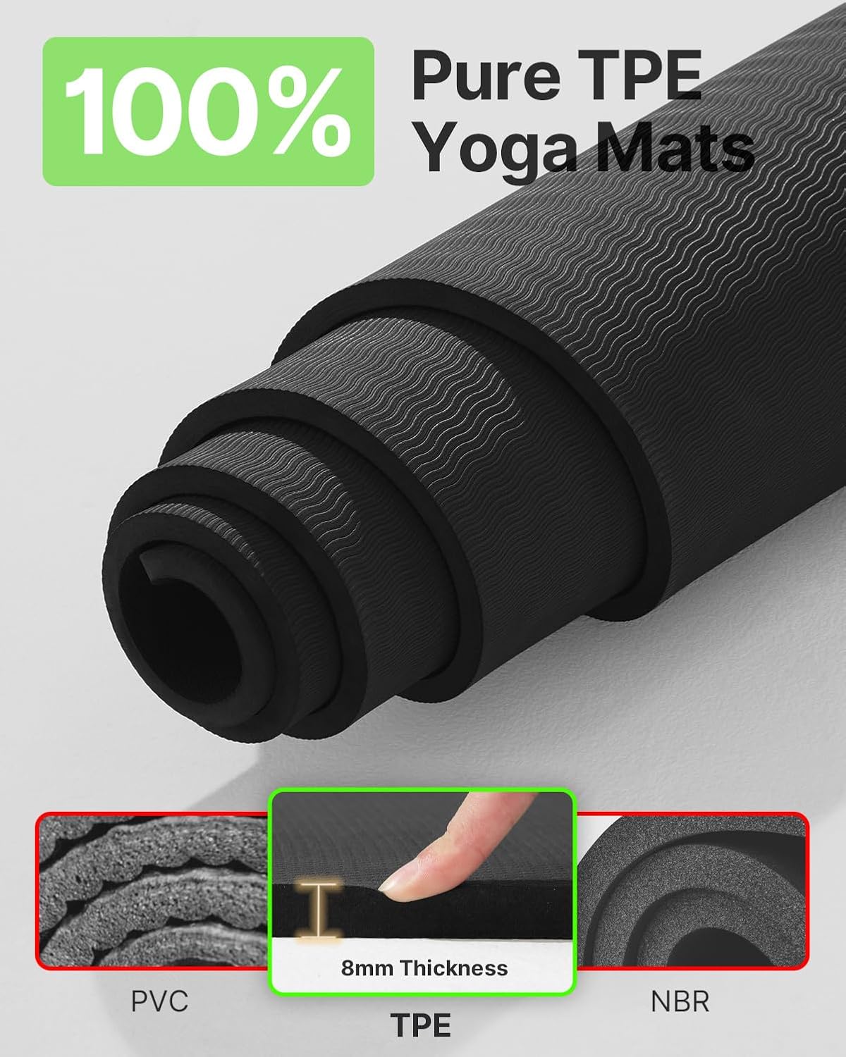 Large Yoga Mat 75x52x1/2in, Ex - Home Gym Pilates ulasan dan harga