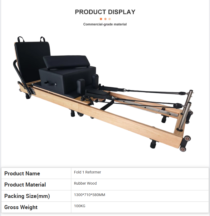 Space-Saving Foldable Oak Pila - Home Gym Pilates ulasan dan harga