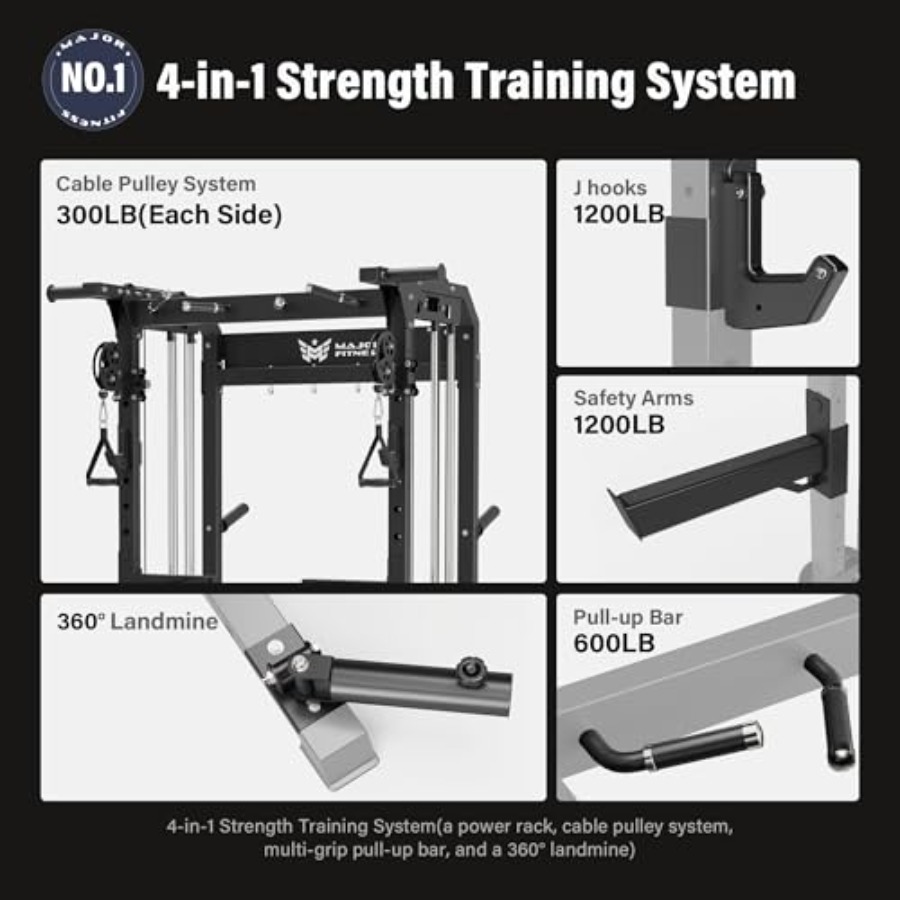 Home gym strength training: he - Home Gym Power Rack ulasan dan harga