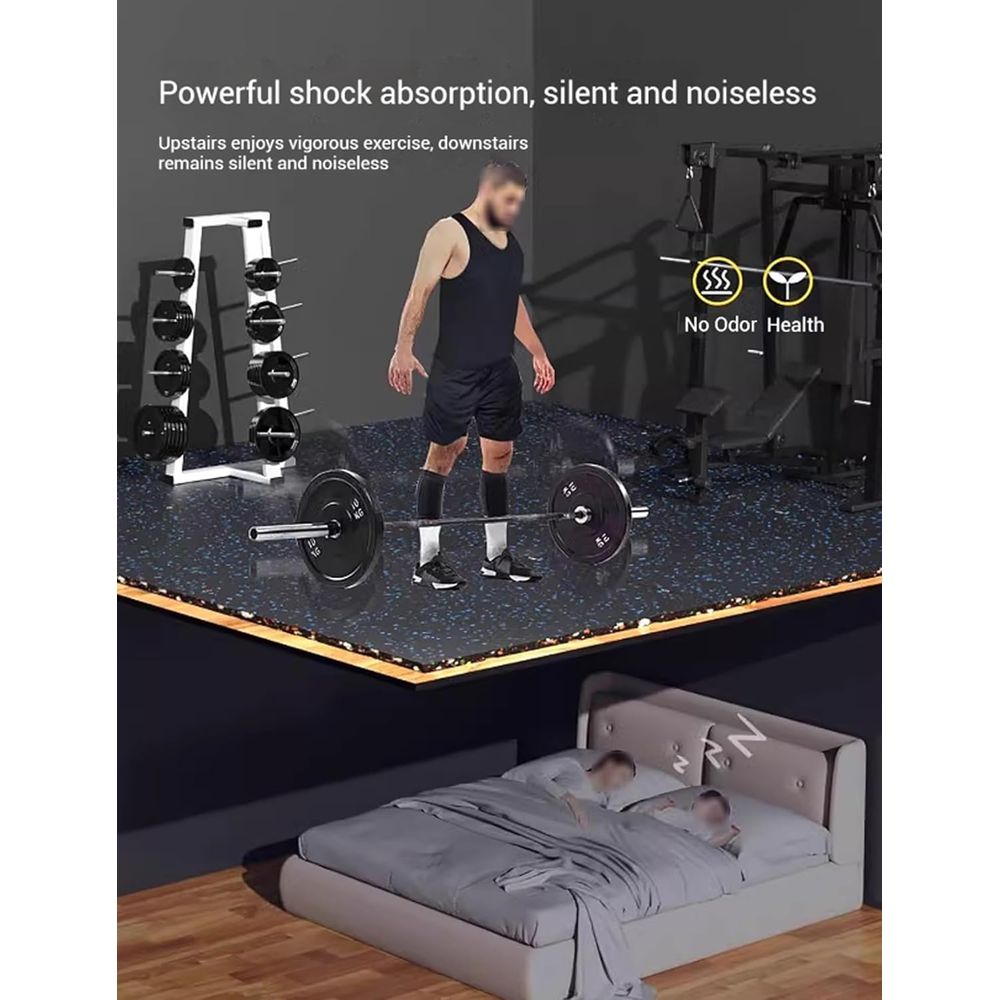 Interlocking Rubber Floor Tile - Home Gym Rubber Flooring ulasan dan harga