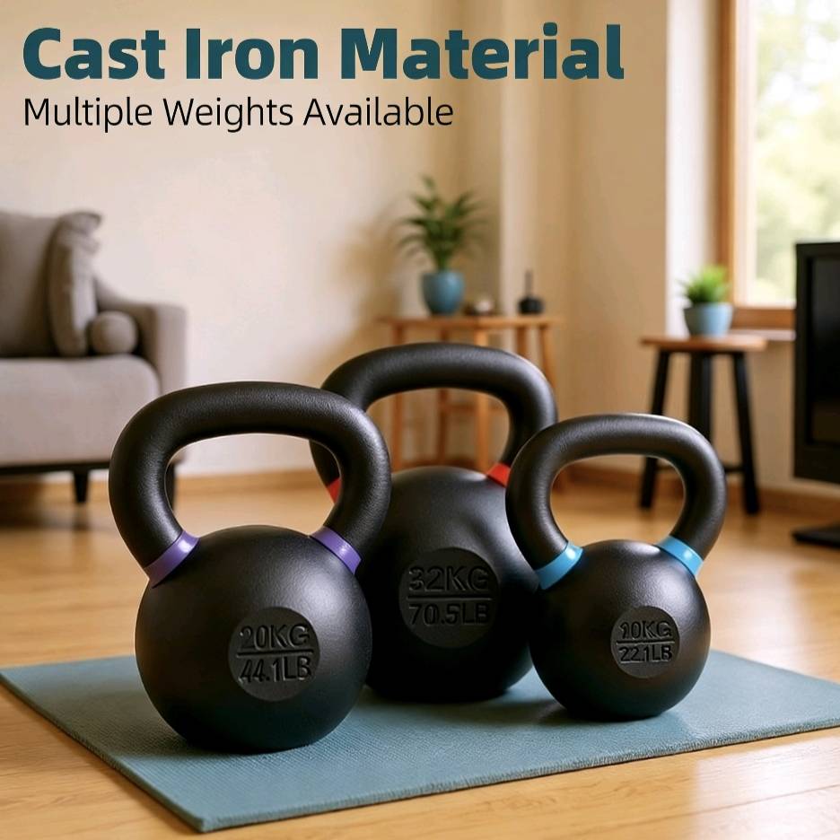 10kg 12kg Cast Iron Eco-friend - Home Gym Kettlebells ulasan dan harga